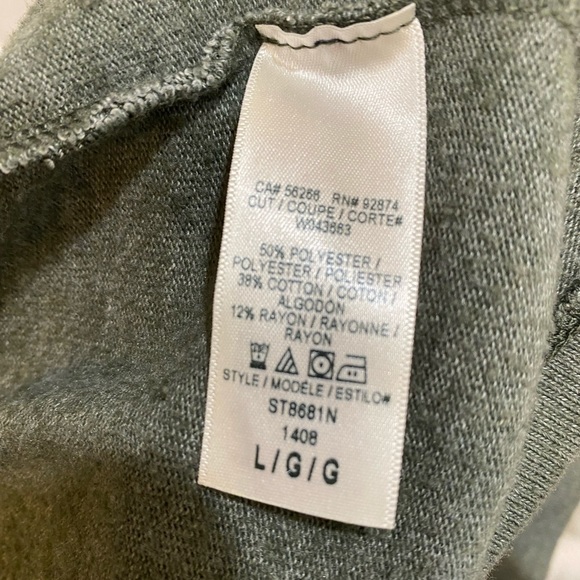 Splendid waterfall front cardigan in olive green, Sz L. - Picture 4 of 5